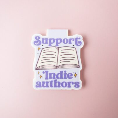 Support Indie Authors Magnetic Bookmark: Glossy