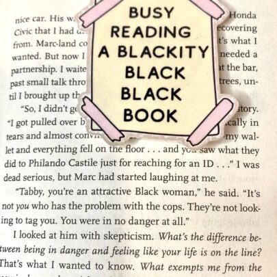 Blackity Black Black Magnetic Bookmark